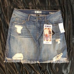 Denim mini skirt by Rewash